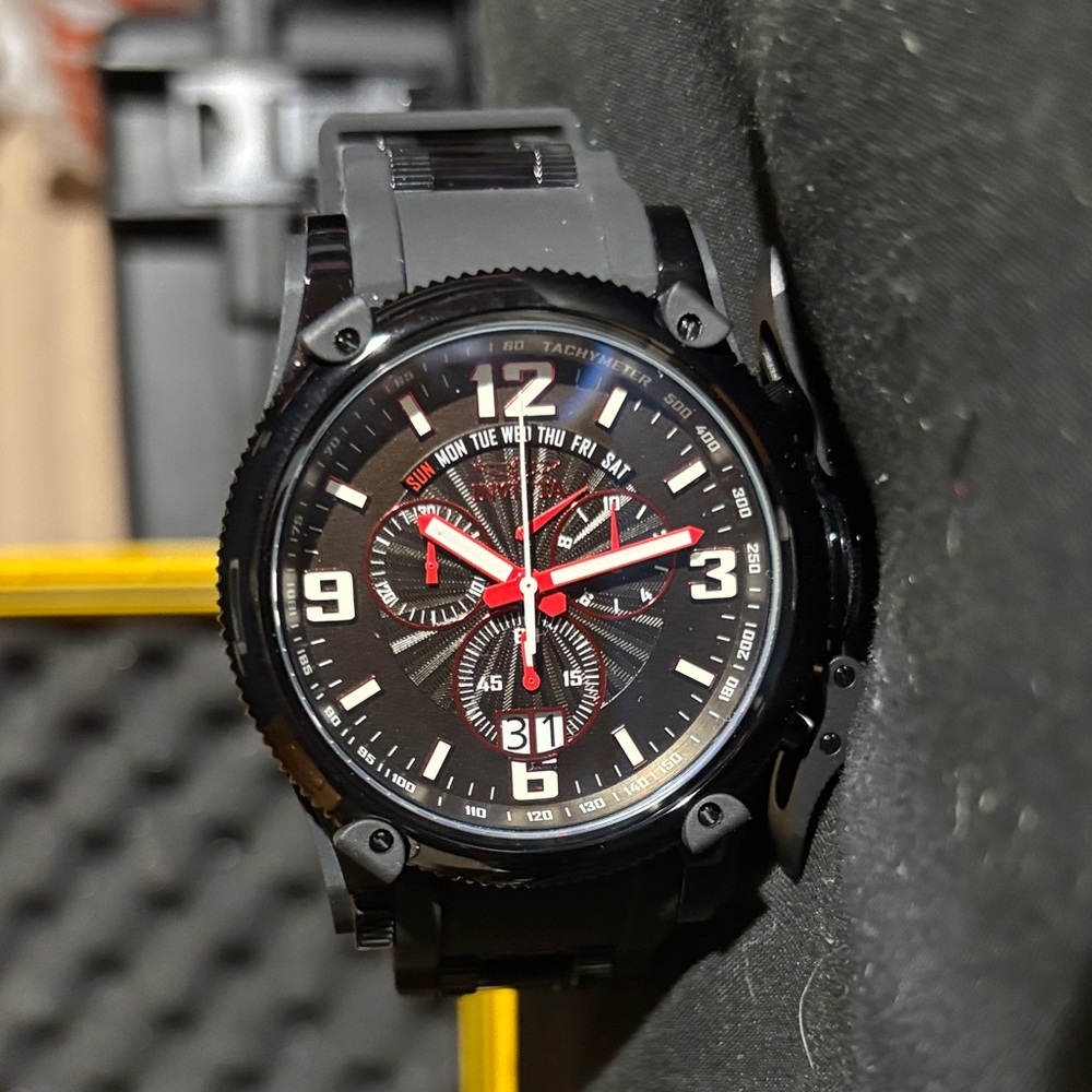 Invicta Russian Diver 34256 – 52 mm Black Label Chronograph with Swiss Movement